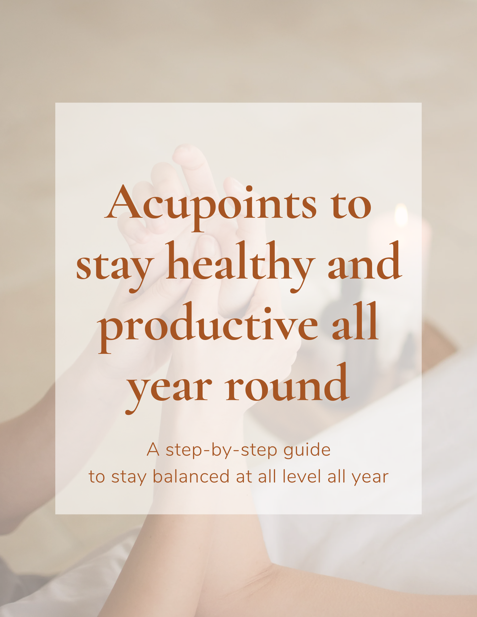 Cover of the free acupressure self-care guide for women's health